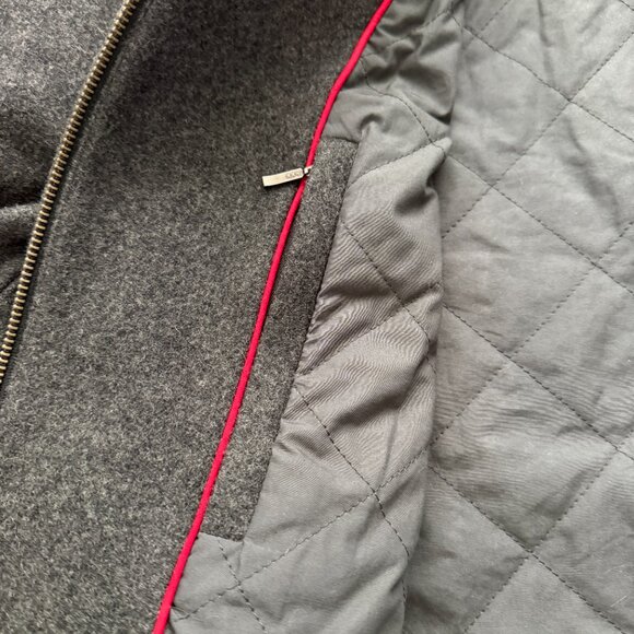 J CREW City Jacket Charcoal Night Gray Wool Blend Jacket XL - Picture 10 of 13